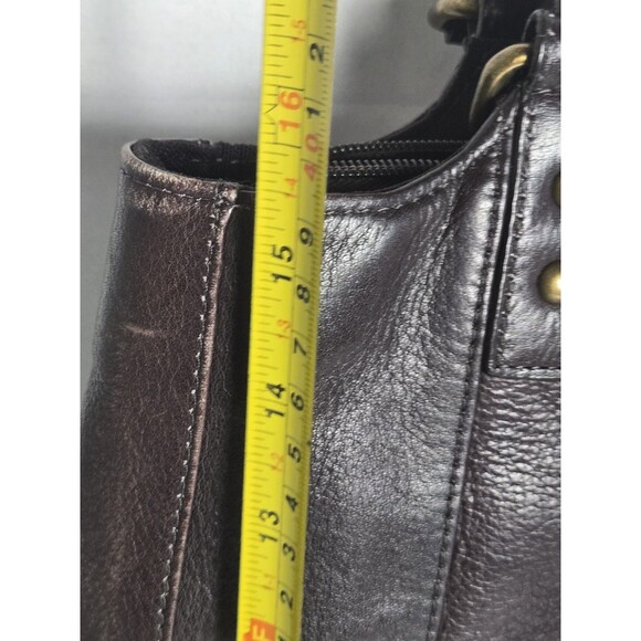 Solo Brown Espresso Ladies Executive 16” Laptop Bag Purse Tote w/ Shoulder Strap - Picture 6 of 8